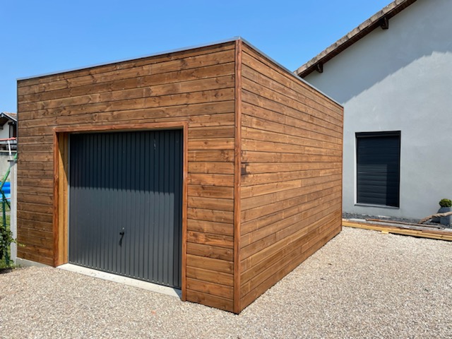 Exemple maison bois garage