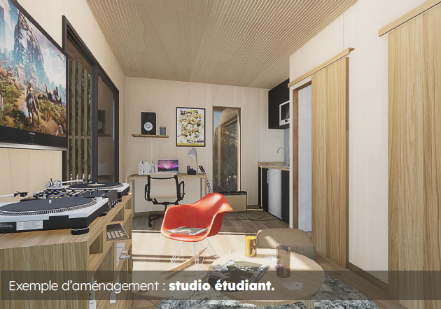 PopUp Twenty aménagement studio étudiant